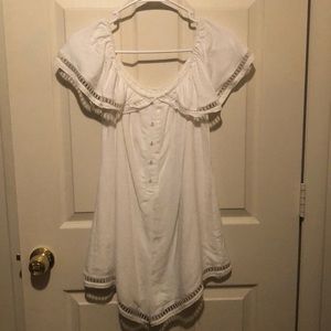 Honey Punch White Flouncy Romper